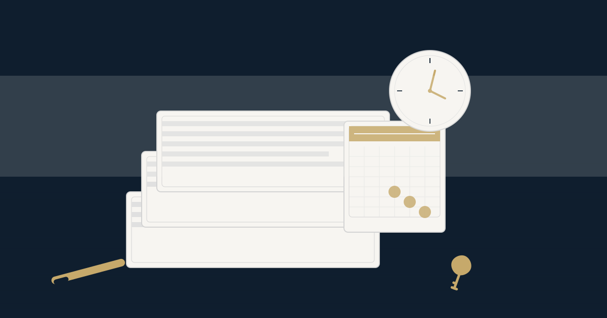 임금체불 대응 절차를 정리한 법률 문서 일러스트