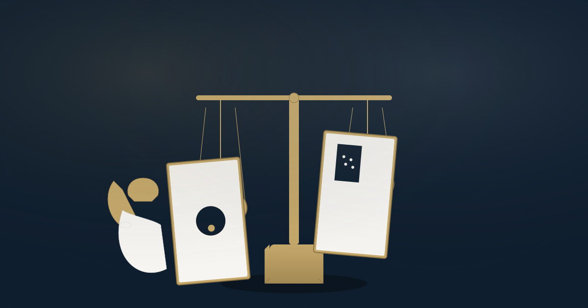 한국과 미국의 법률 분쟁 절차를 비교하는 문서 구조 일러스트