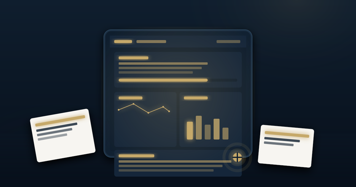 ROY 1페이지 법률 리포트 서비스를 나타낸 문서 일러스트